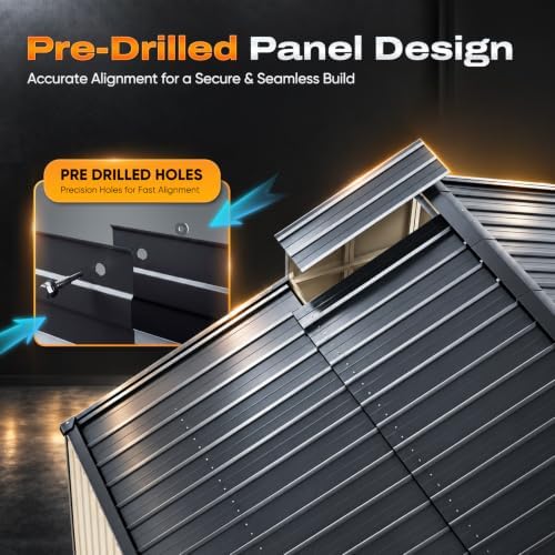 Quictent 14X20X9.4FT Metal Garage Carport Enclosed Car Port with Side Door