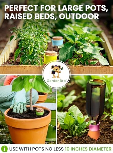 4 Pcs Ollas Terracotta Watering Pots Large - 14 Oz Olla Watering System