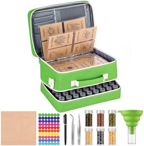 2 Layer Seed Storage Organizer Kit Large Capacity Seed Binder Bag