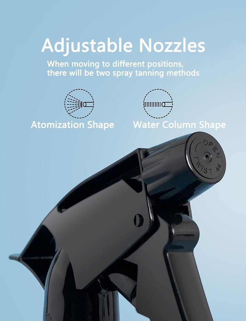 2 PCS Plastic Spray Bottles 8 oz Empty Spray Bottle with Adjustable Nozzle Mini Spray Bottle Liquid Sprayer for Kitchen Cleaning Hair Bath Beauty Spa Water Plants