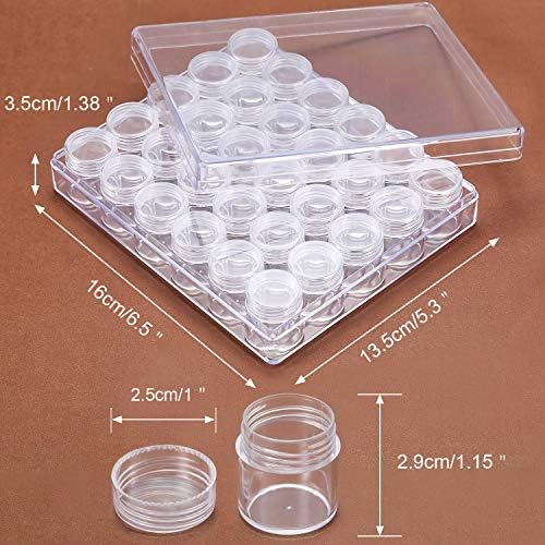 30 Grids Bead Organizer, Diamond Art Storage Containers, 1.15 x 1 Inch