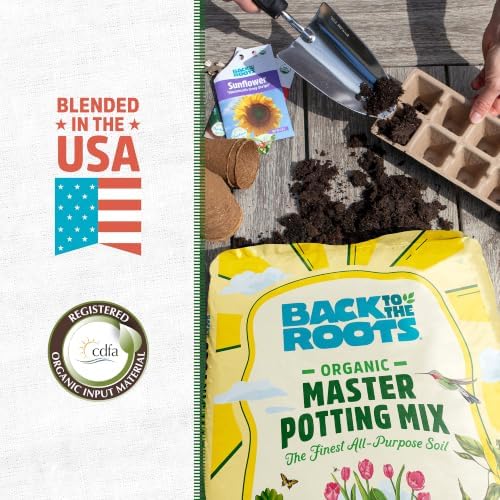 Back To The Roots Master Potting Mix, 100% Organic, Larger Plants & Blooms