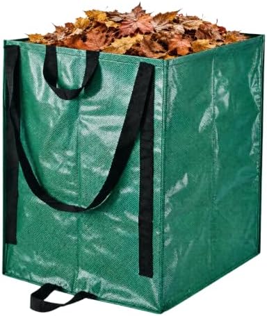1Pack 48-Gallon Reusable Yard Waste Bag, Leaf Collector Bags with Handles