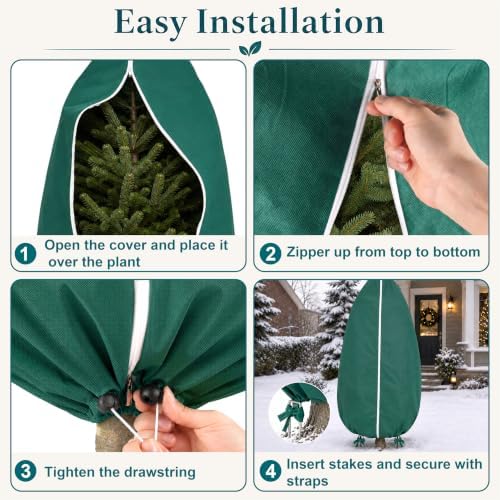 Plant Freeze Protection Covers for Winter Plants Gardens Frost, Sun, Pests