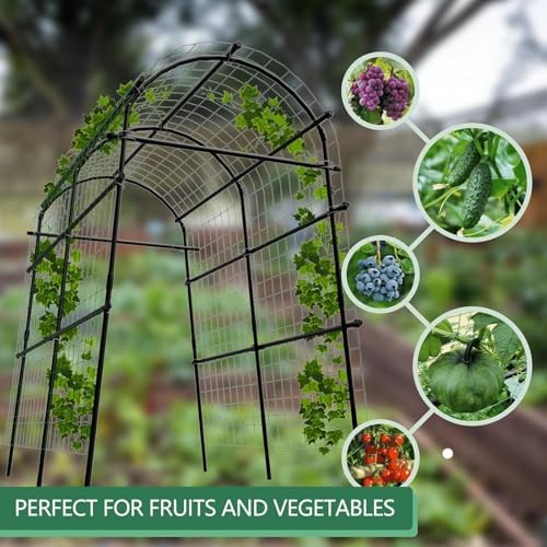 Garvee Metal Garden Trellis for Climbing Plants, 92 in Cucumber Trellis