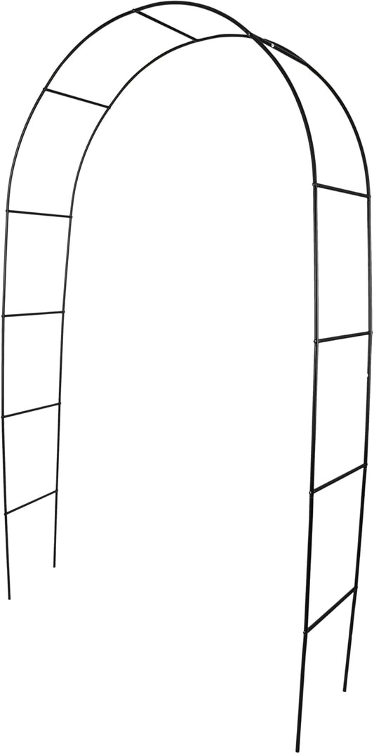 Metal Garden Arch Trellis 7.9ft High X 4.7ft Wide Garden Arbor for Various Climbing Plant Outdoor Garden Lawn Backyard Wedding Arch Party Decoration Archway