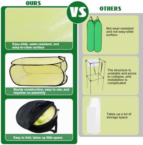 1 Pack Leaf Bag Holder, Pop Up Leaf Bag Chute for Easy Leaves Collecting