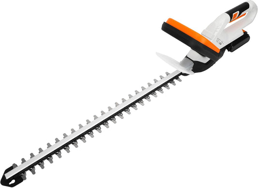 LIGO 20V Cordless Hedge Trimmer | 21" Laser-Cut Blade for Thick Branches | 2.0Ah PowerShare Battery | 4.5 lbs Ultra-Light with Low Vibration | Fast Charger Included