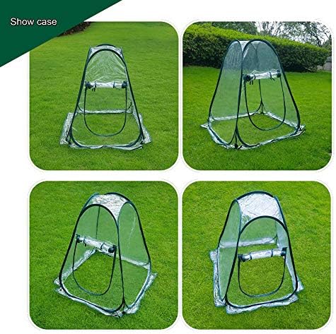 porayhut Pop Up Greenhouse Cover Flower House Mini Gardening Plant Flower Sunshine Room Room,Backyard PVC Greenhouse Cover for Cold Frost Protector Gardening Plants