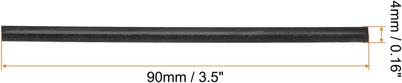 HARFINGTON 1000pcs Bag Twist Ties 3.5" Reusable Kraft Paper Twist Ties Wire Cable Ties for Party Bread Candy Cake, Black