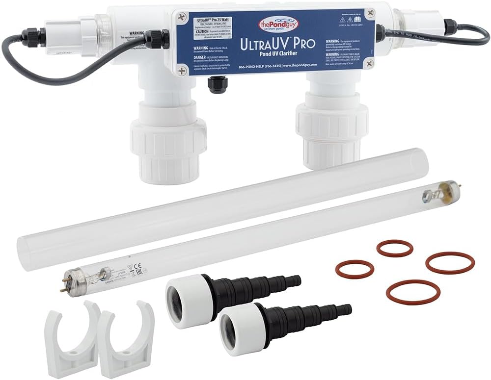 The Pond Guy UltraUV Pro Ultraviolet Lamp for Koi Ponds & Water Garden, EPA Registered Light for Green Water & Planktonic Algae Treatment, 25 Watt