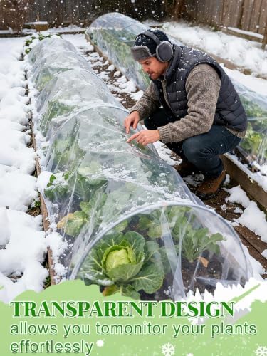12 x 25 ft Greenhouse Cover Plastic Sheeting for Outdoor Plants