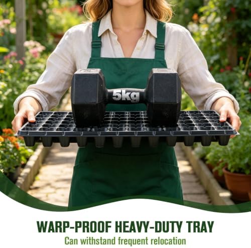 20 Pack Seed Starter Trays Heavy Duty Plastic Seedling Trays kit