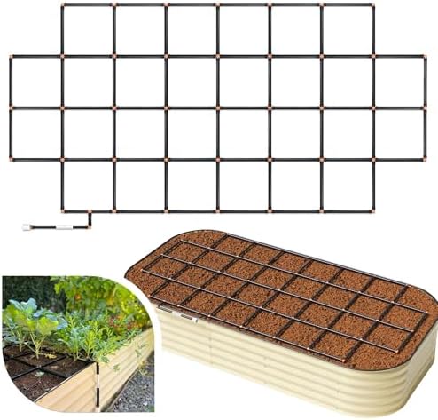 Garden Grid 4x8 | Garden Irrigation System for Raised Beds | Cornerless