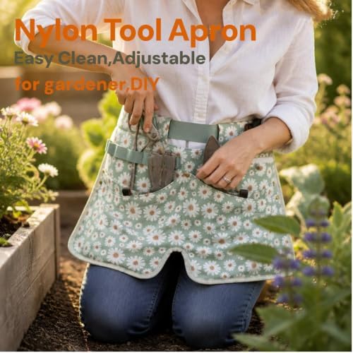 Nylon Gardening Half Apron for Women Gardener Flroist Tools Waist Belt Bag
