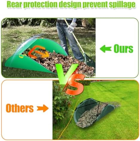 Leaf Collector, Portable Pop Up Leaf Bags, Foldable Leaf Pick Up Tools