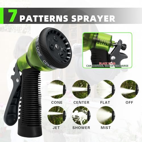 Retractable Garden Hose Reel 1/2 in x130 ft， Wall Mounted Hose Reel