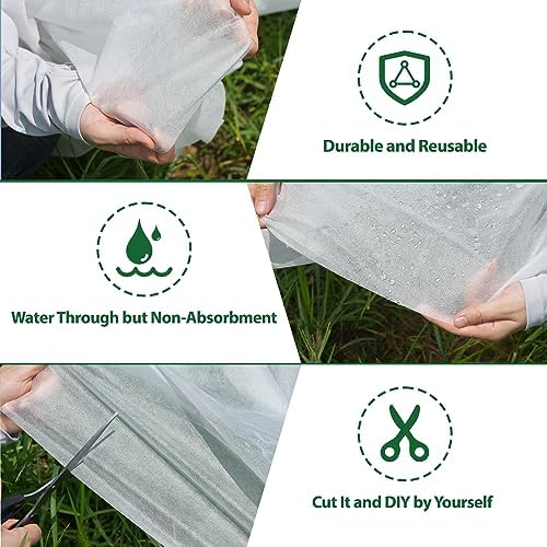 10 * 33FT Plant Covers Freeze Protection, 1.06 oz/yd² Frost Cloth Fabric