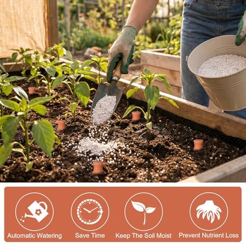 DoubleFill Ollas Terracotta Watering Pots, 10,16,24 oz, 4 Pcs
