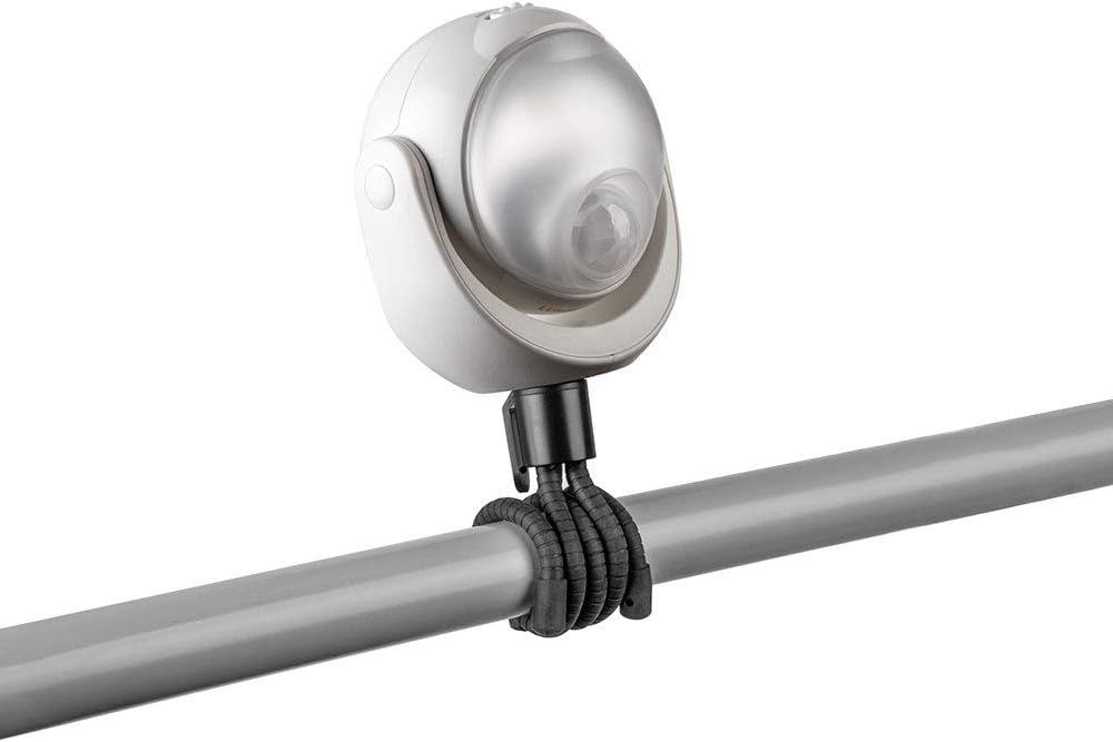 Limitless Innovations Lumenology Portable LED Motion Sensor Light Provides 148 Lumens with a 13 ft Detectable Range and Flexible Tripod Base with Magnetic Option – Indoor/Outdoor (White)