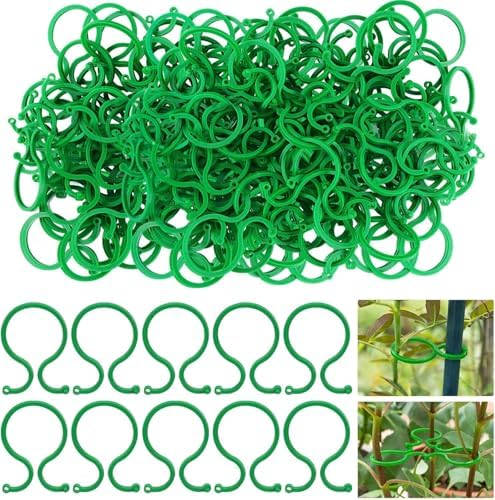 Hysagtek 200 Pcs Plant Clips for Climbing Plants Garden Clips Plant Support Clip for Tomato Gardening Clip for Support & Securing Plants