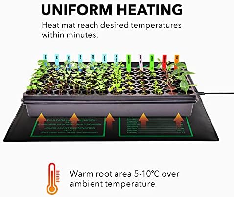 BN-LINK 20" x 20.75" Seedling Heat Mats for Seed Starting Plant Germination