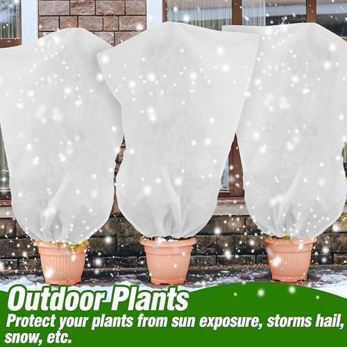 Gardzen 5-Pack Heavy Duty Plant Covers Freeze Protection, 54”×72”