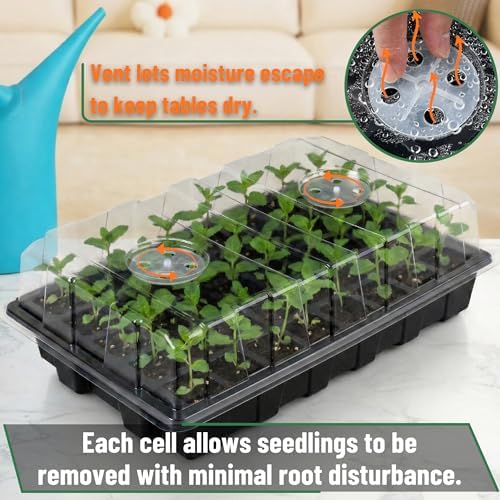 Mr. Pen- Seed Starter Tray Kits, 5 Set, Total 200 Cells
