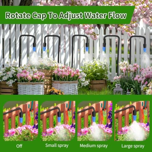 Drip Irrigation System, 165FT Garden Watering System with Water Timer