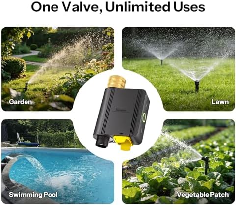 SONOFF SWV-ZNU Hydro ONE Lite Zigbee Smart Sprinkler Timer, Brass Inlet, Weather-Adaptive Scheduling Irrigation for Garden, 4 AA Battery Powered, Requires Zigbee Hub, No Flow Meter, Compatible with HA