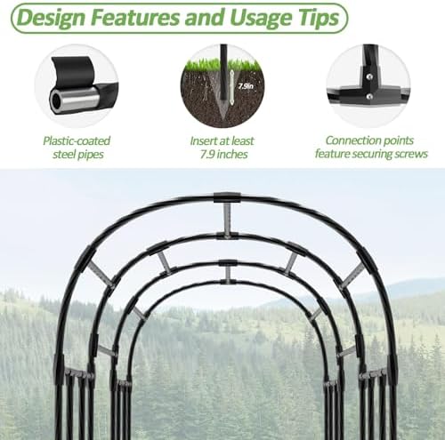 Garden Arch Trellis - 47"L*71"W*87"H, Trellis for Climbing Plants Outdoor