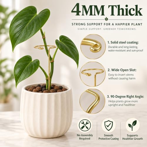 8.2in Plant Stem Support for Monstera, 10pcs Indoor Potted Plant Supports