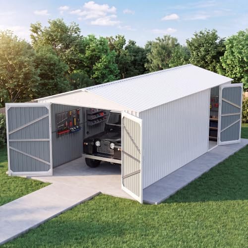 10x20FT Heavy Duty Metal Garage Storage Shed Carport with Vents