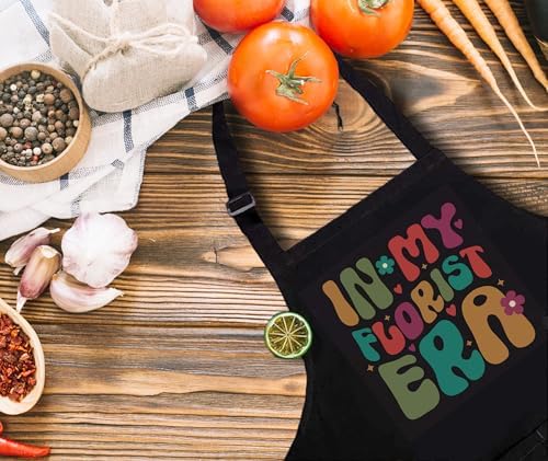 Plant Lover Gifts, Easily Distracted by Plants Gardening Apron for Women with Pockets, Plant Lady Mom Gifts