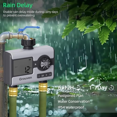 Garden Sprinkler Hose Timer Automatic Watering System 2 Outlet