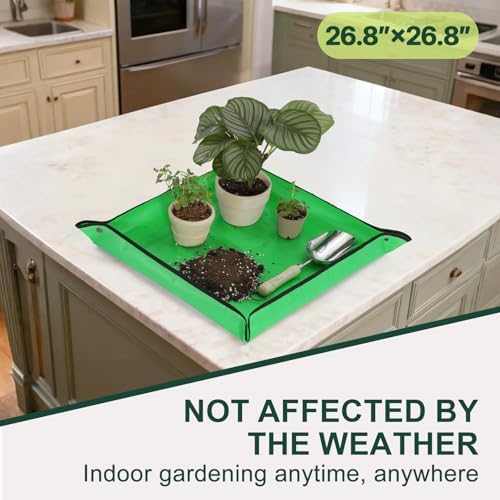 Repotting Mat Super Thick for Soil & Succulent Potting Mix 26.8"x 26.8"
