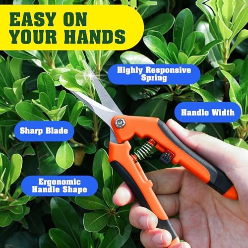 4 Pack Garden Pruning Shears Scissors Clippers Stainless Steel