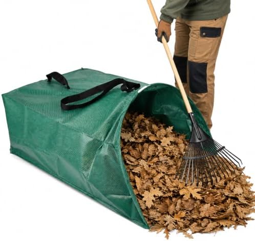 50 Gallon Leaf Bag with Rigid Opening, Reusable Yard Collector