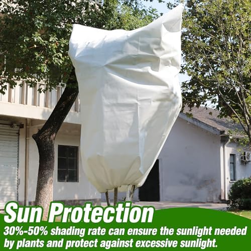 Gardzen 5-Pack Heavy Duty Plant Covers Freeze Protection, 54”×72”