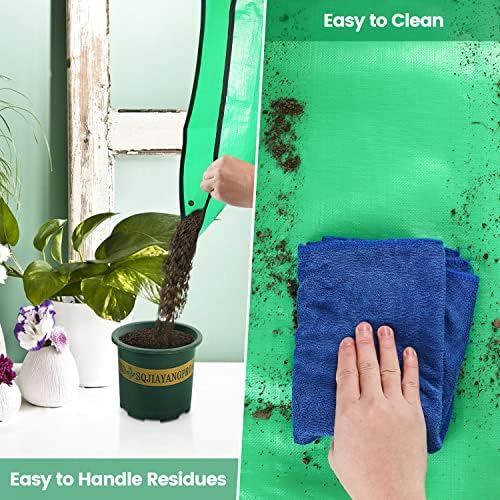 2 Pcs 26.8" x 26.8" Potting Mat for Indoor Plants Transplanting Control Mess Square Repotting Mat Gardening Gifts