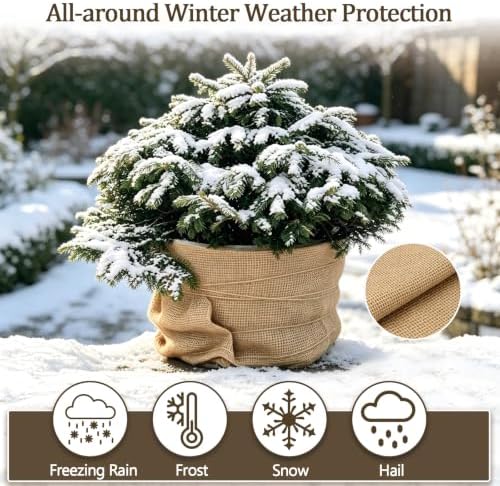 30ftx40in Natural Burlap Fabric Roll, High Density Jute Fiber Blanket