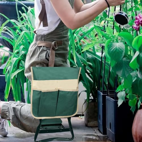 bop Garden Kneeler and Seat with Thicken & Widen Soft Kneeling Pad,Foldable Garden Stool Heavy Duty Gardening Bench for Kneeling and Sitting,Great Gardening Gifts for Women&Seniors