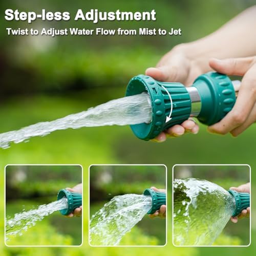FANHAO Fireman Style Hose Sprayer Nozzle, High Pressure Adjustable Sprayer
