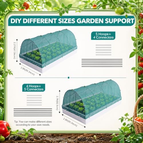 Frost Cloth Kit 10x33 ft Plant Cover Freeze Protection, Green