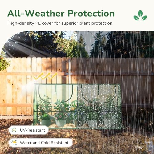 3X3X6 Small Greenhouse, Durable PE,Waterproof & UV Protected