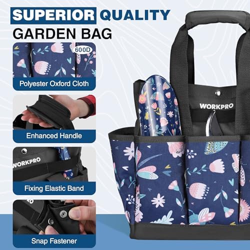 WORKPRO 5-Piece Aluminum Garden Tool Set, Heavy Duty