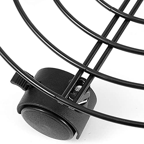 ZOENHOU 4 PCS 10.6 Inches Round Plant Caddy with Wheels, Metal Rolling Plant Stand Dolly Base for Indoor Outdoor Patio Garden, Black