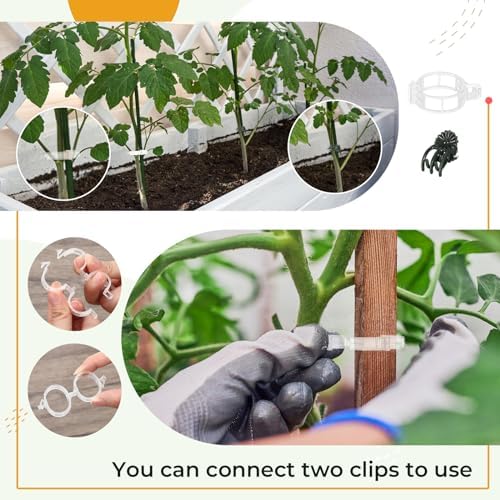 176 Pcs Garden Stakes Steel Plant Support 4-7ft for Vegetables