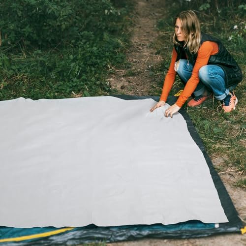 6 Pack Leaf Tarp 6.67 x 6.67 ft Plastic Poly Sheets for Landscape Garden Heavy Duty Landscaping and Garden Leaf Sheet Reusable Poly Sheets for Trimming Lawn Debris Landscape Pruning Yard Hauler