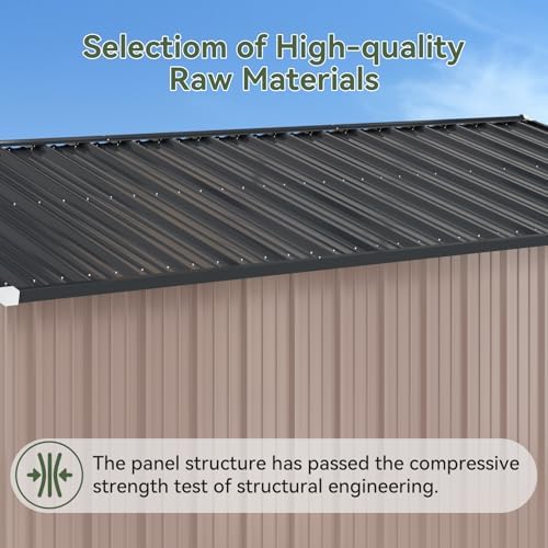 6'x4' Lean to Shed Galvanized Steel Storage Shed